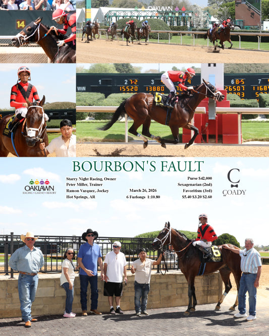 BOURBON'S FAULT - 032626 - Race 02 - OP - Coady Media - Kurtis Coady Photography