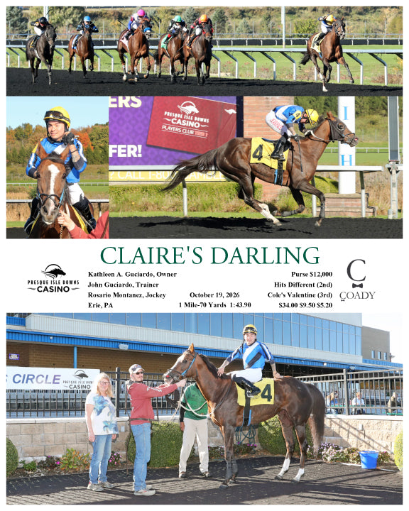 CLAIRE'S DARLING - 10-19-26 - R02 - PID