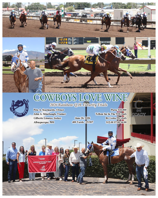 COWBOYS LOVE WINE - 2026 Rainbow Q.H. Futurity Trials - 06-26-26 - R02 - RUI