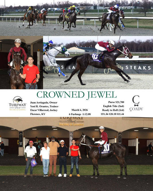 CROWNED JEWEL - 030626 - Race 02 - TP - Coady Media - Kurtis Coady Photography