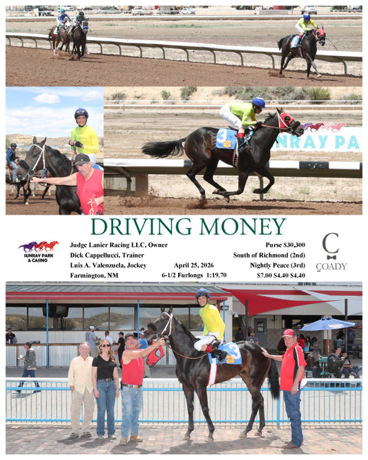 DRIVING MONEY - 04-25-26 - R02 - SRP - Coady Media - Kurtis Coady Photography