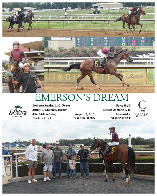 EMERSON'S DREAM - 082225 - Race 02 - BTP - Coady Media - Kurtis Coady Photography