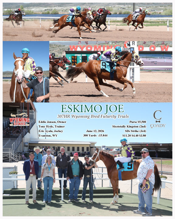 ESKIMO JOE - 307HR Wyoming Bred Futurity Trials - 06-12-26 - R02 - WYO