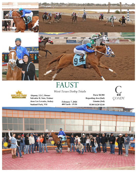 FAUST - West Texas Derby Trials - 02-07-26 - R02 - SUN - Coady Media - Kurtis Coady Photography