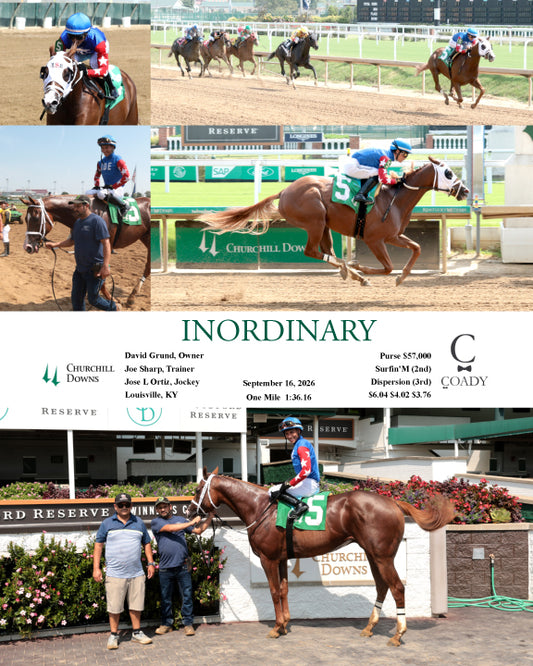 INORDINARY - 091626 - Race 02 - CD