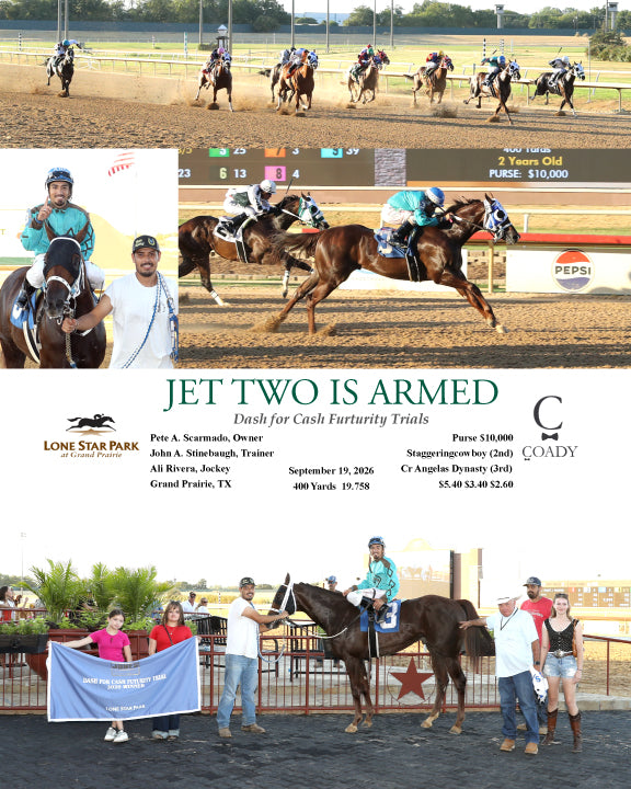 JET TWO IS ARMED - Dash for Cash Furturity Trials - 09-19-26 - R02 - LSP