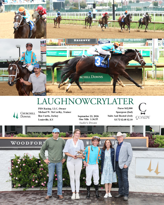 LAUGHNOWCRYLATER - 092326 - Race 02 - CD - Group