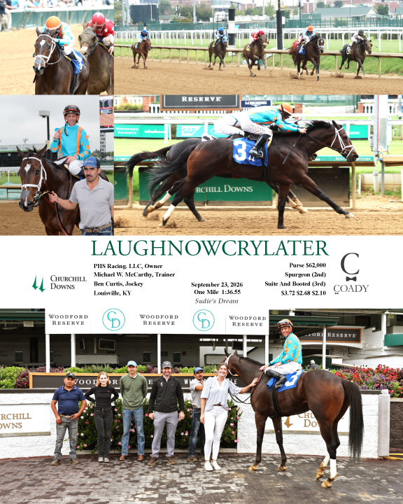 LAUGHNOWCRYLATER - 092326 - Race 02 - CD