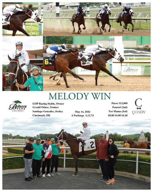 MELODY WIN - 051426 - Race 02 - BTP - Coady Media - Kurtis Coady Photography
