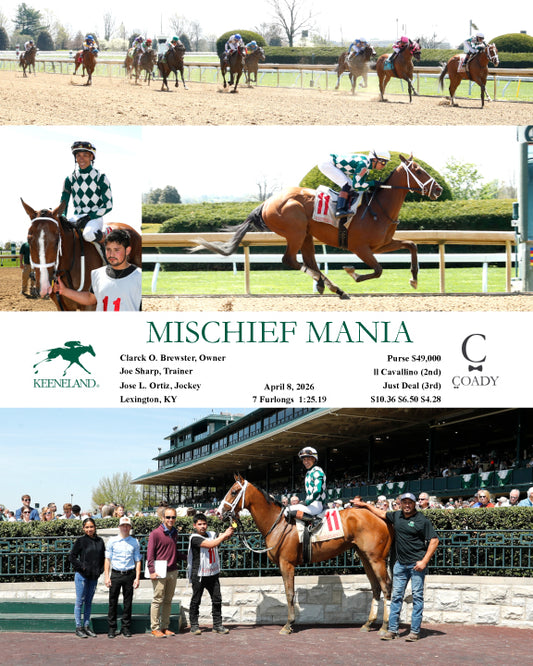 MISCHIEF MANIA - 040826 - Race 02 - KEE - Coady Media - Kurtis Coady Photography