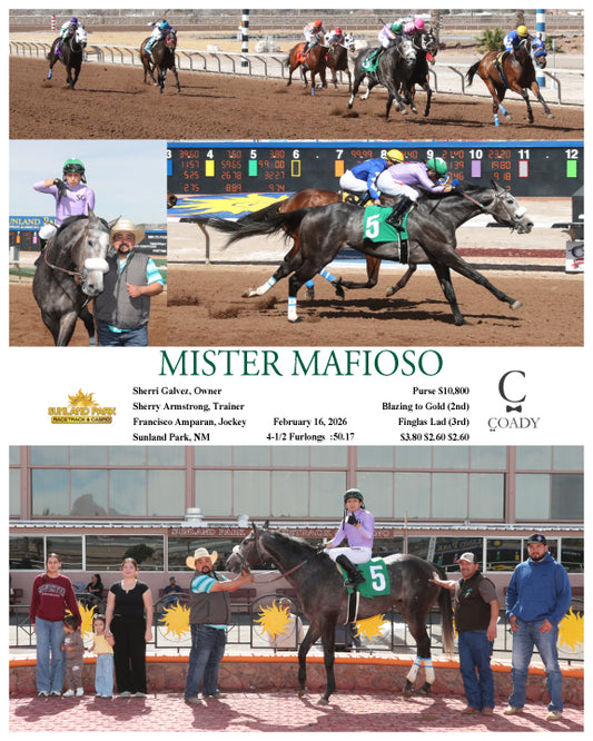 MISTER MAFIOSO - 02-16-26 - R02 - SUN - Coady Media - Kurtis Coady Photography