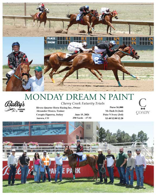 MONDAY DREAM N PAINT - Cherry Creek Futurity Trials - 06-19-26 - R02 - ARP