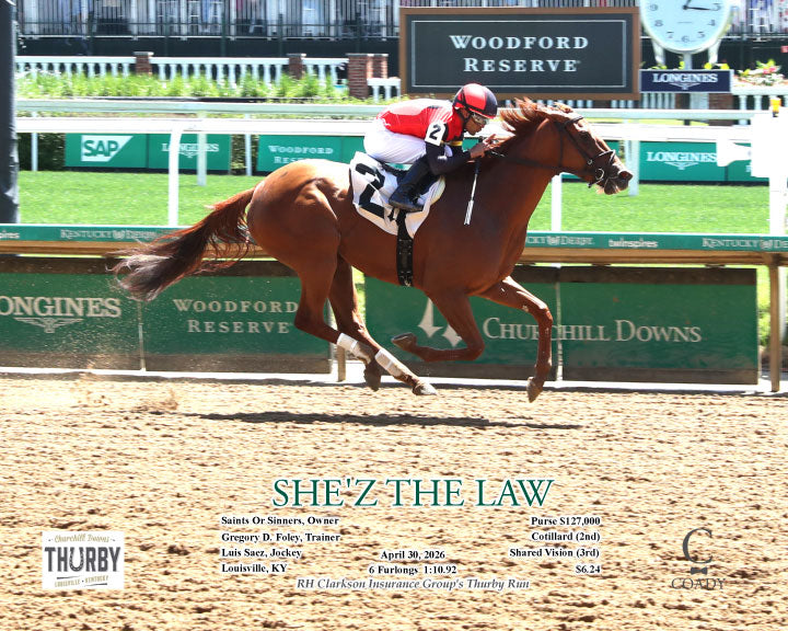 SHE'Z THE LAW - 043026 - Race 02 - CD - A - Coady Media - Kurtis Coady Photography