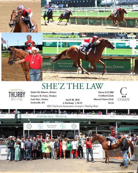 SHE'Z THE LAW - 043026 - Race 02 - CD - Coady Media - Kurtis Coady Photography