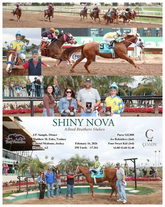 SHINY NOVA - Allred Brothers Stakes - 02-16-26 - R02 - TUP - Coady Media - Kurtis Coady Photography