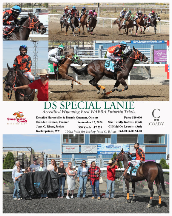DS SPECIAL LANIE  - Accedited Wyoming Bred WABRA Futurity Trials  - 09-12-26 - R02 - SWF