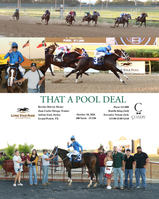 Race 02 THAT A POOL DEAL 101026 Lone Star Park - Coady Media - Kurtis Coady Photography