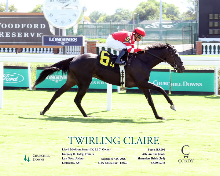TWIRLING CLAIRE - 092526 - Race 02 - CD - A