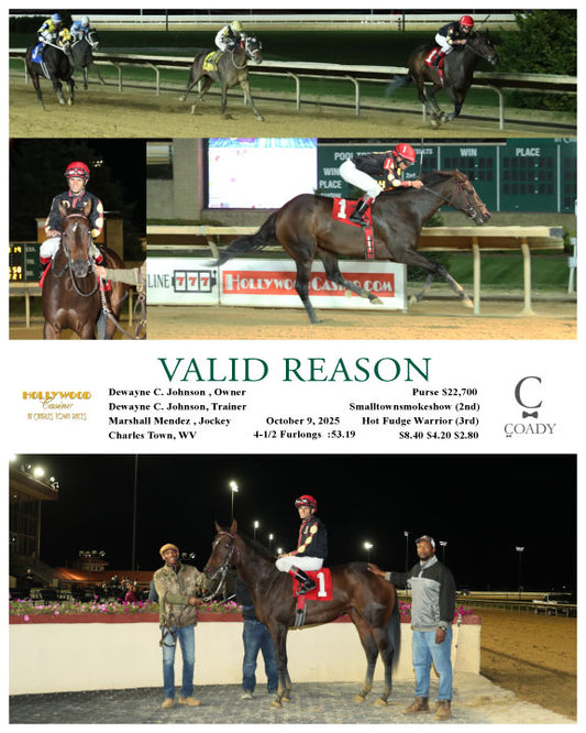 VALID REASON - 100925 - Race 02 - CT