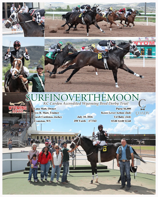 SURFINOVERTHEMOON - KC Carden Accredited Wyoming Bred Derby Trial - 07-10-26 - R02 - WYO