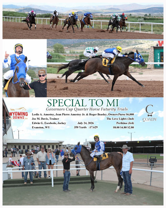 SPECIAL TO MI - Governors Cup Quarter Horse Futurity Trials - 07-24-26 - R02 - WYO