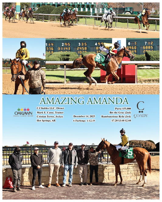AMAZING AMANDA - 121425 - Race 03 - OP