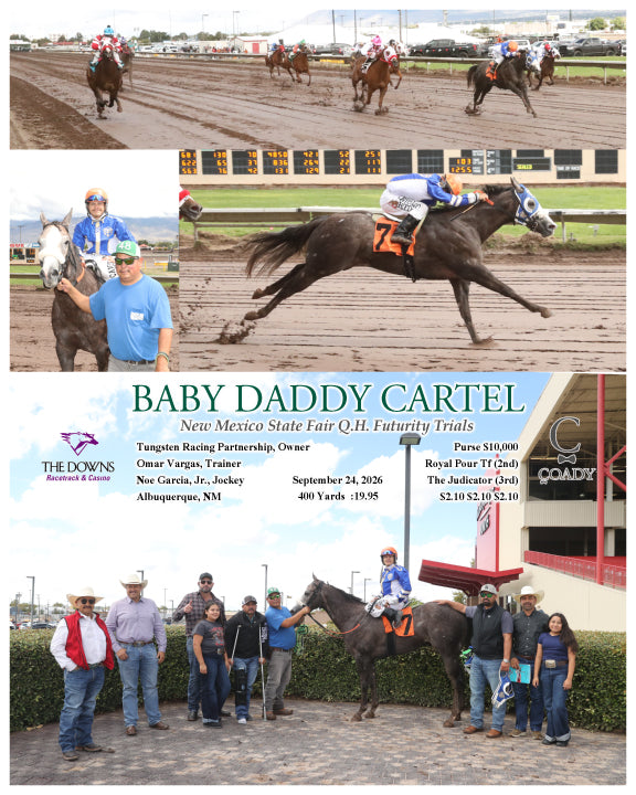 BABY DADDY CARTEL - New Mexico State Fair Q.H. Futurity Trials - 09-24-26 - R03 - ALB