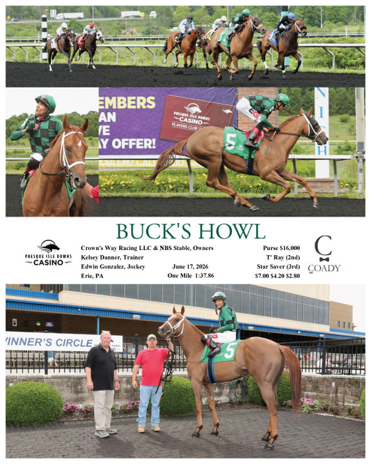 BUCK'S HOWL  - 06-17-26 - R03 - PID