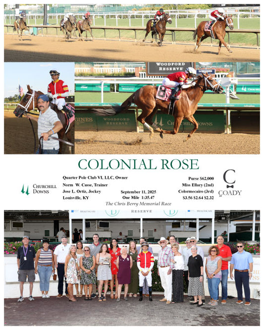 COLONIAL ROSE - 091125 - Race 03 - CD - Group - Coady Media - Kurtis Coady Photography