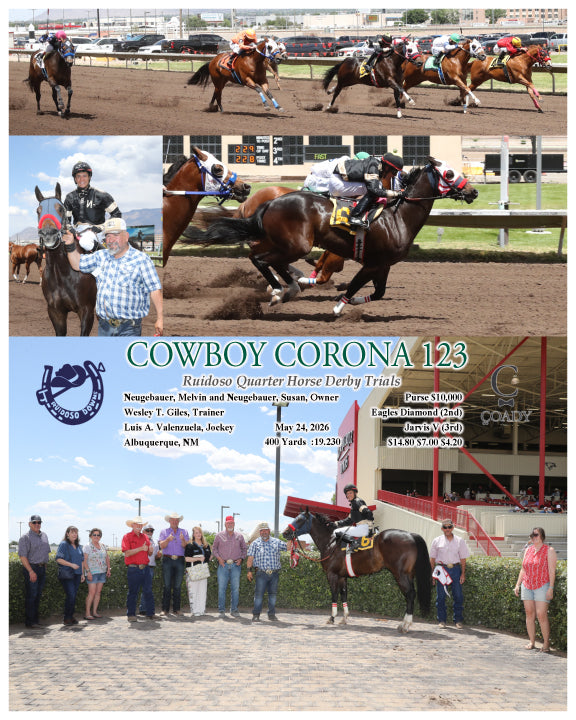 COWBOY CORONA 123 - Ruidoso Quarter Horse Derby Trials - 05-24-26 - R03 - RUI - Coady Media - Kurtis Coady Photography