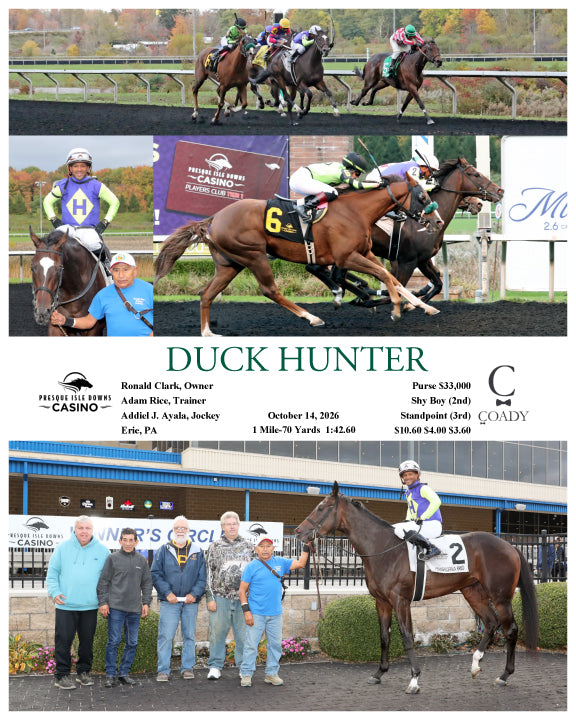 DUCK HUNTER - 10-14-26 - R03 - PID