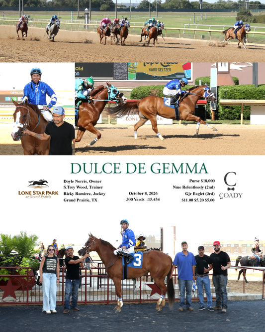 DULCE DE GEMMA - 100826 - Race 03 - LS - Coady Media - Kurtis Coady Photography