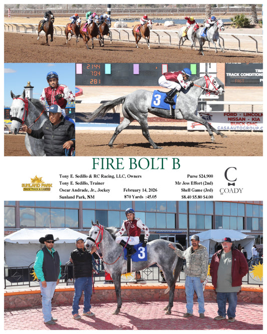 FIRE BOLT B - 02-14-26 - R03 - SUN - Coady Media - Kurtis Coady Photography