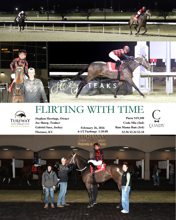 FLIRTING WITH TIME - 022626 - Race 03 - TP - Coady Media - Kurtis Coady Photography
