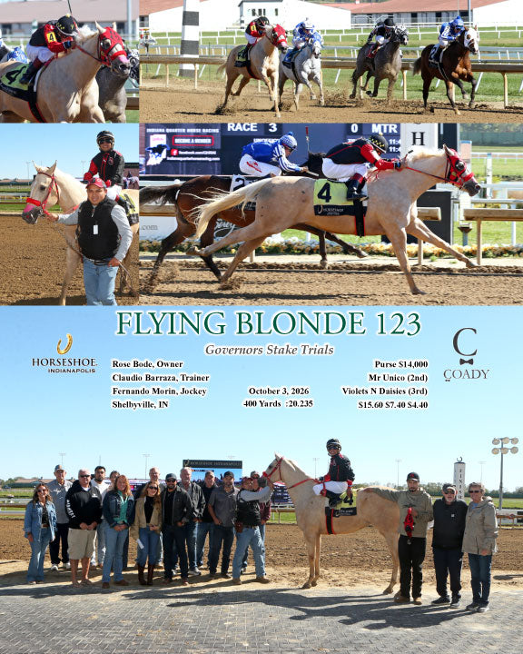 FLYING BLONDE 123 - Governors Stake Trials - 10-03-26 - R03 - IND