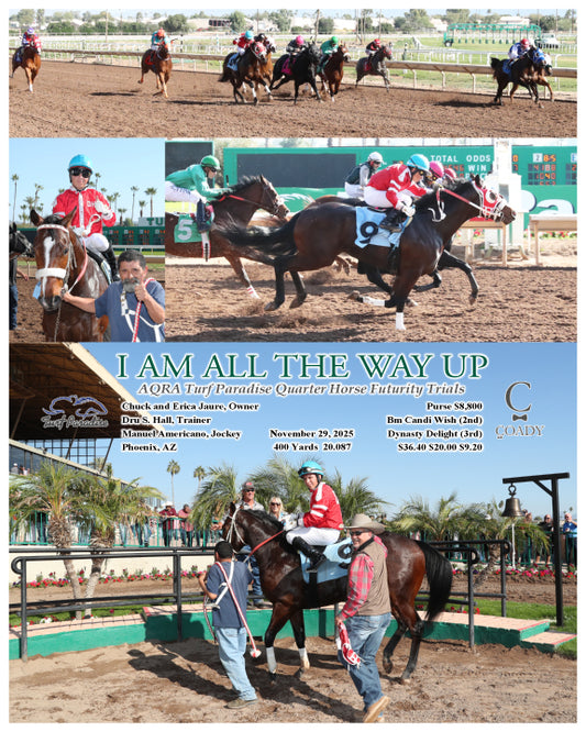 I AM ALL THE WAY UP - AQRA Turf Paradise Quarter Horse Futurity Trials - 11-29-25 - R03 - TUP