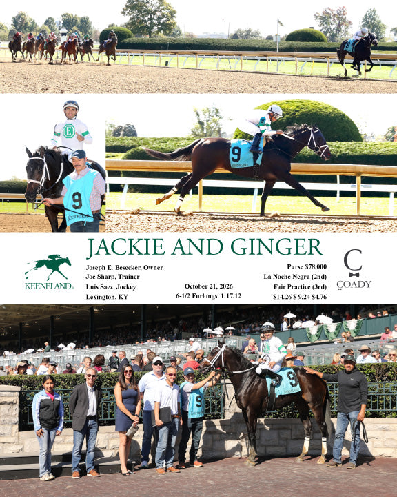 JACKIE AND GINGER - 102126 - Race 03 - KEE