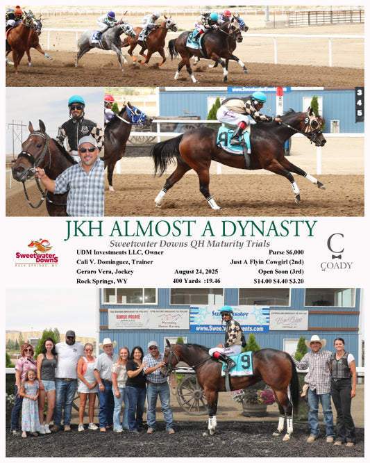 JKH ALMOST A DYNASTY - Sweetwater Downs QH Maturity Trials - 08-24-25 - R03 - SWF