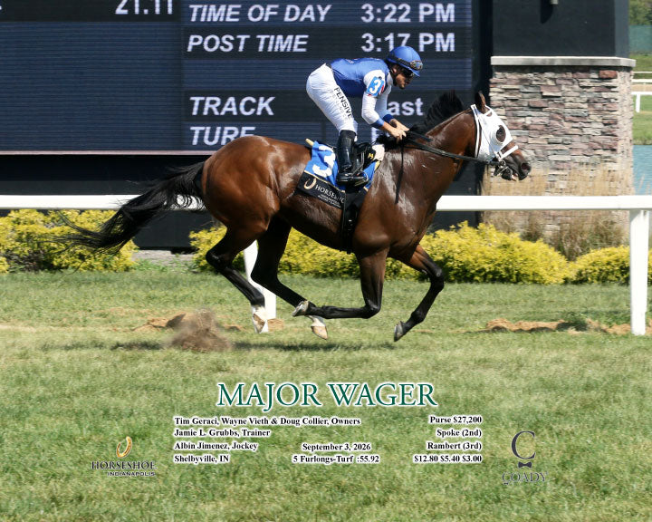 MAJOR WAGER - 09-03-26 - R03 - IND - Action