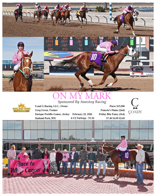 ON MY MARK - Sponsored By Amestoy Racing - 02-22-26 - R03 - SUN - Coady Media - Kurtis Coady Photography