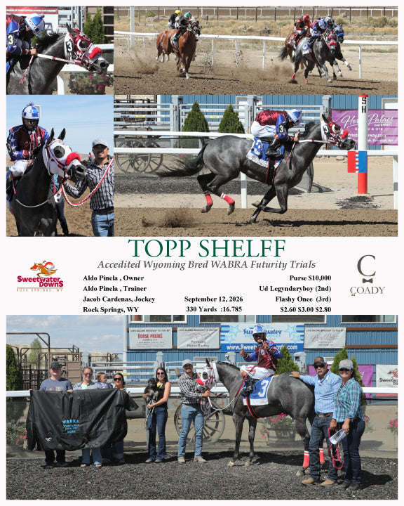 TOPP SHELFF - Accedited Wyoming Bred WABRA Futurity Trials  - 09-12-26 - R03 - SWF