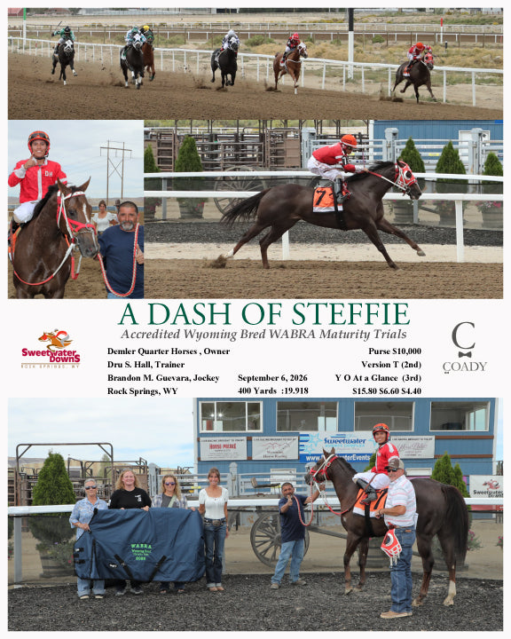 A DASH OF STEFFIE  - Accredited Wyoming Bred WABRA Maturity Trials  - 09-06-26 - R03 - SWF