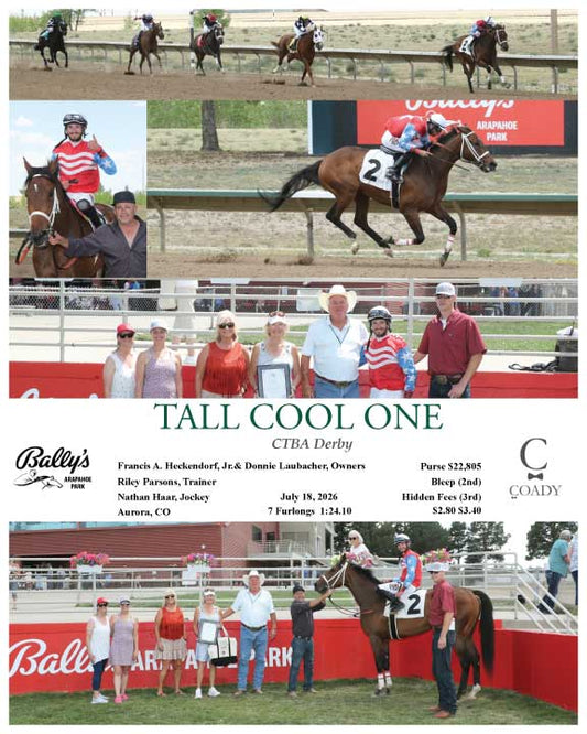 TALL COOL ONE - CTBA Derby - 07-18-26 - R03 - ARP