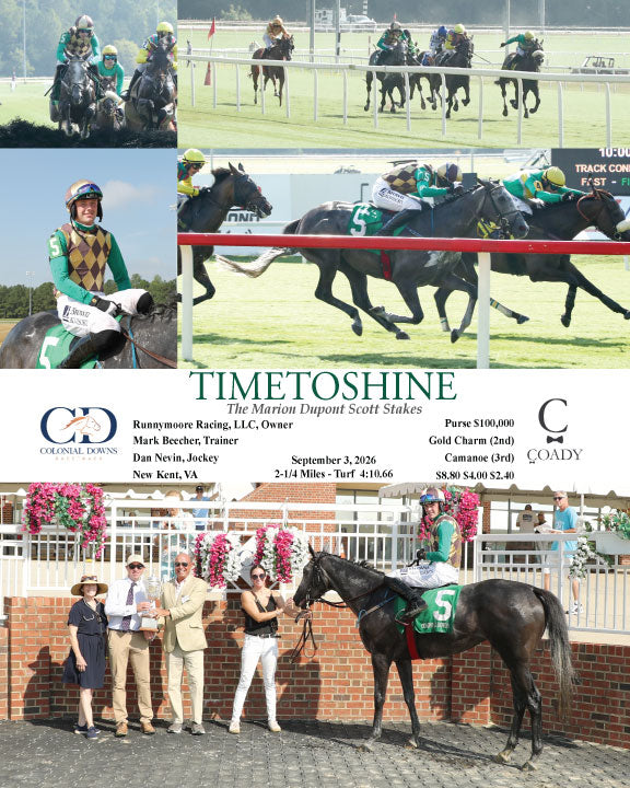 TIMETOSHINE - The Marion Dupont Scott Stakes - 09-03-26 - R03 - CNL