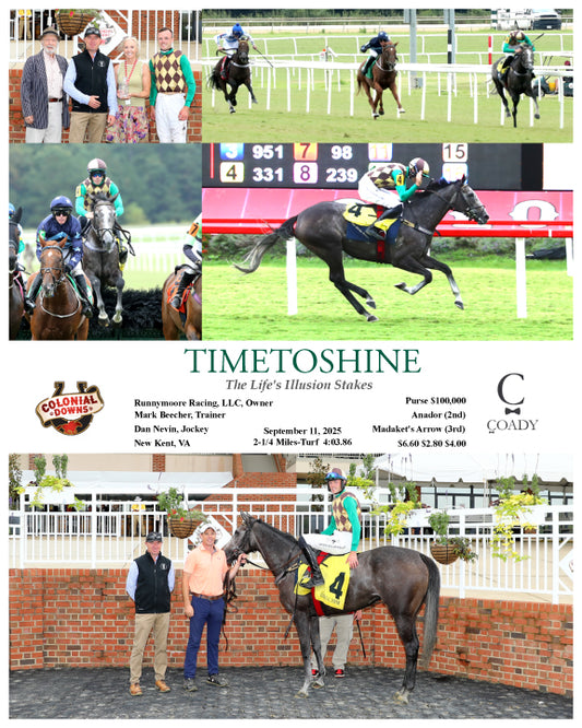 TIMETOSHINE - The Life's Illusion Stakes - 09-11-25 - R03 - CNL - Coady Media - Kurtis Coady Photography