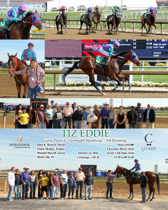 TIZ EDDIE - Gary Patrick Overnight Handicap - 3rd Running - 10-24-26 - R03 - IND