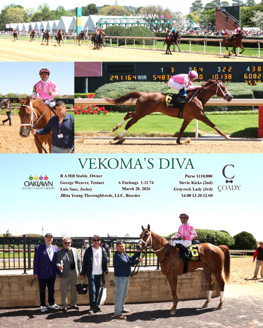 VEKOMA'S DIVA - 03-28-26 - R03 - OP - Coady Media - Kurtis Coady Photography