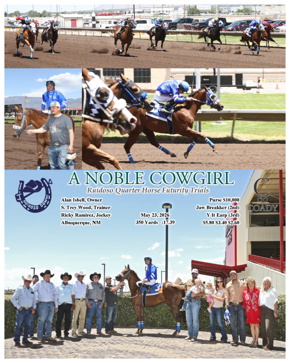 A NOBLE COWGIRL - Ruidoso Quarter Horse Futurity Trials - 05-23-26 - R04 - RUI - Coady Media - Kurtis Coady Photography