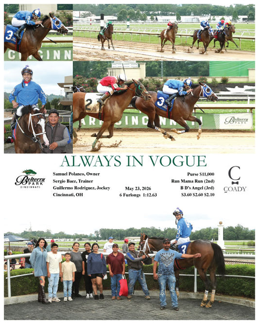 ALWAYS IN VOGUE - 052326 - Race 04 - BTP - Coady Media - Kurtis Coady Photography