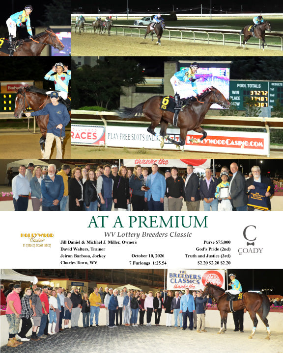 AT A PREMIUM - WV Lottery Breeders Classic - 10-10-26 - R04 - CT